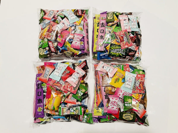 100 Stück Süßigkeiten Asiatische Snackvielfalt Tester Probe