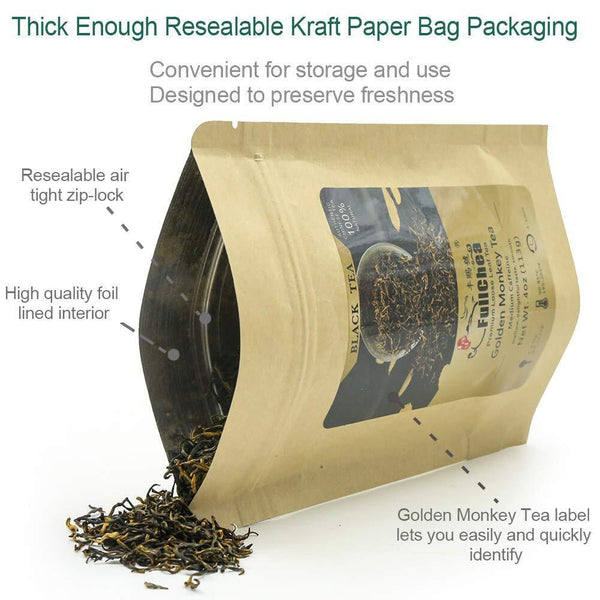 TeaFullChea Tea Golden Monkey - Fujian Black Tea Golden Tea 113g