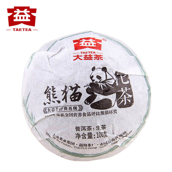 TAETEA Brand Panda Pu-erh Tea Tuo 100g Raw Menghai Dayi Pu'er Tuocha