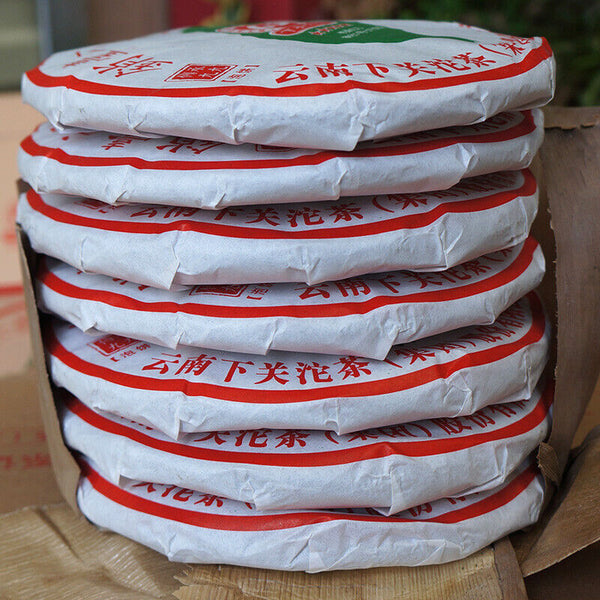 Jiujiu Xiaotai Xiaguan Tuocha Taiwan No.6 Pu'er Qizi Cake Puer Tea Raw 357g