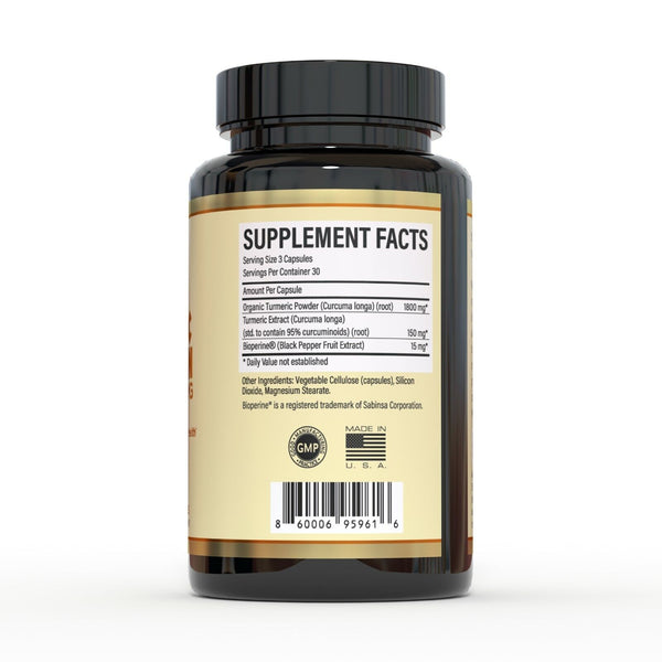 Boost immunity 100%Pure Turmeric Curcumin with Bioperine Health Care