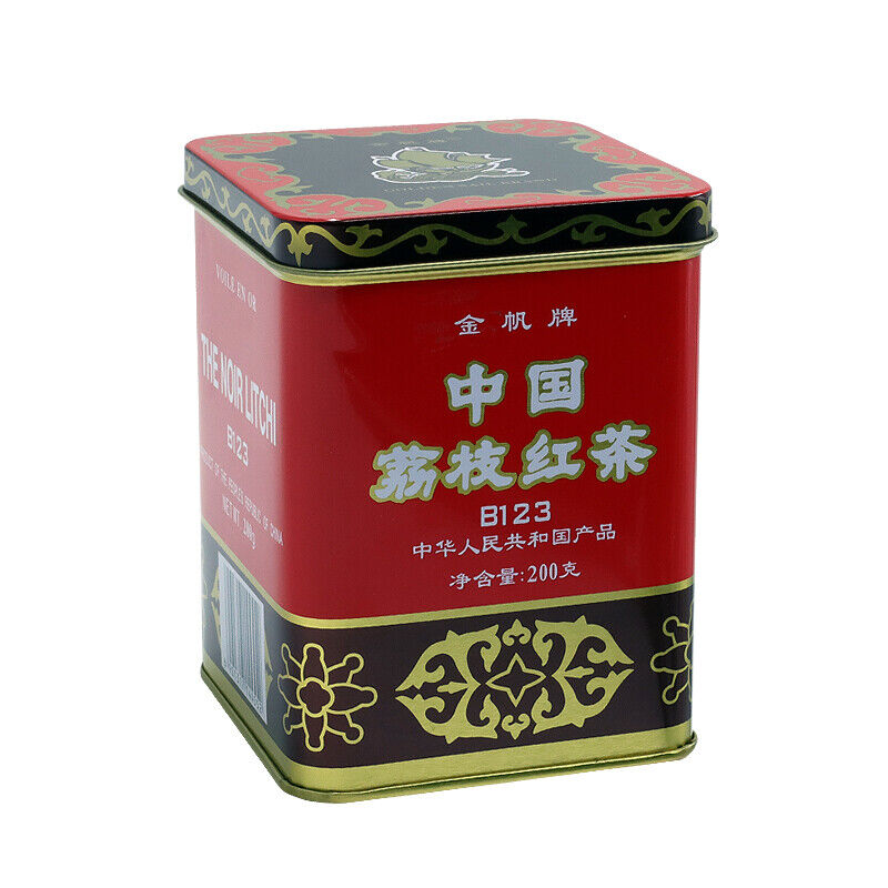TeaChina Lichee Black Tea Lychee Black Tea Guangdong Lychee Flavoured 200g Tin