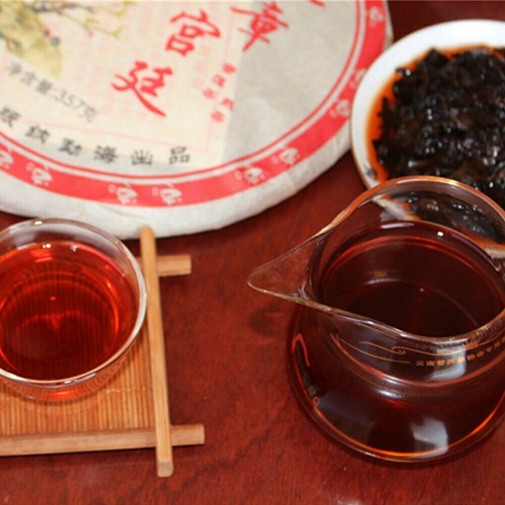 Year Yunnan Lao Ban Zhang Palace Shu Puer Tea Chinese Ripe Pu-erh 357g