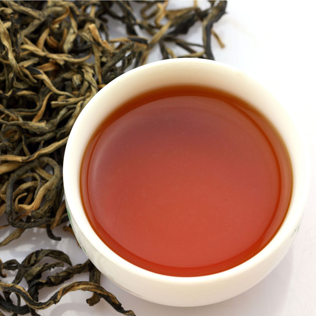 TeaHELLOYOUNG Premium Yunnan Black Tea Fengqing Dian Hong Dianhong Golden Buds