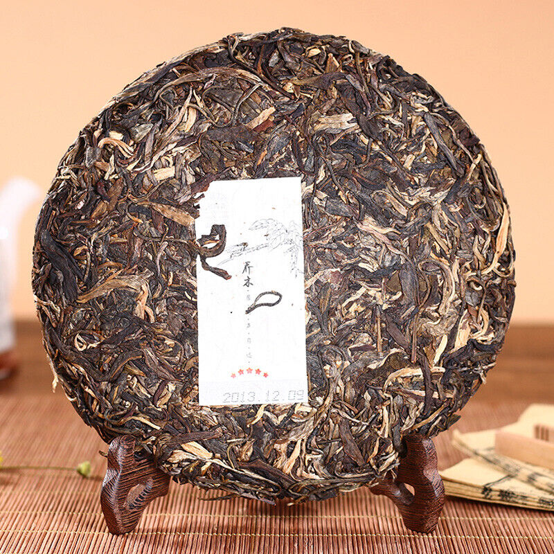 Qiaomu Puerh Tea Age-Fermeted Cake Tea Haiwan Puer Five Star Arbor Tea 357g