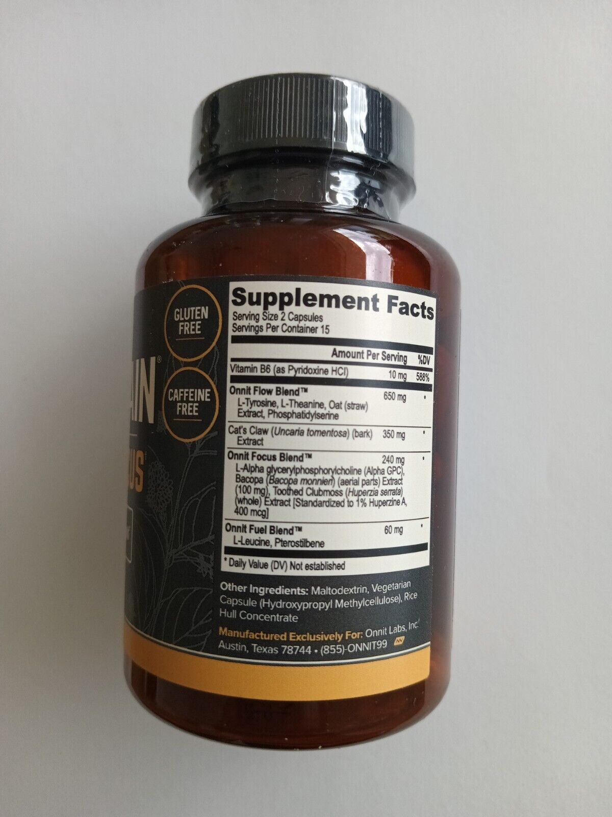 Onnit Alpha Brain Memory & Focus 60 Capsules