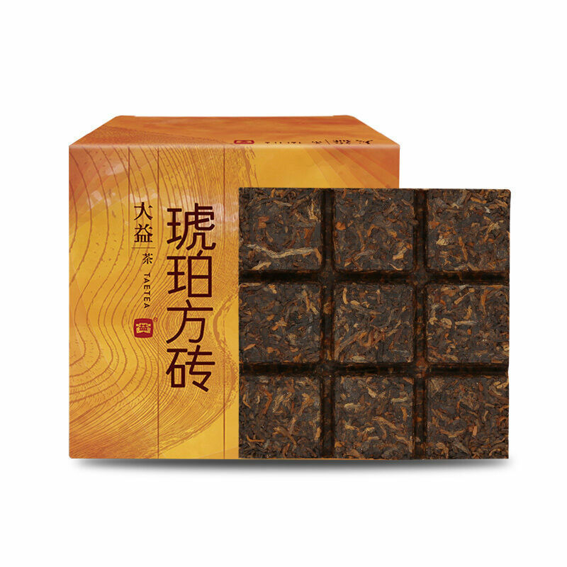 Amber Square Tea 240g * MengHai Tea Dayi TAETEA Puer Shu Pu Erh Ripe Pu'er Secondary image