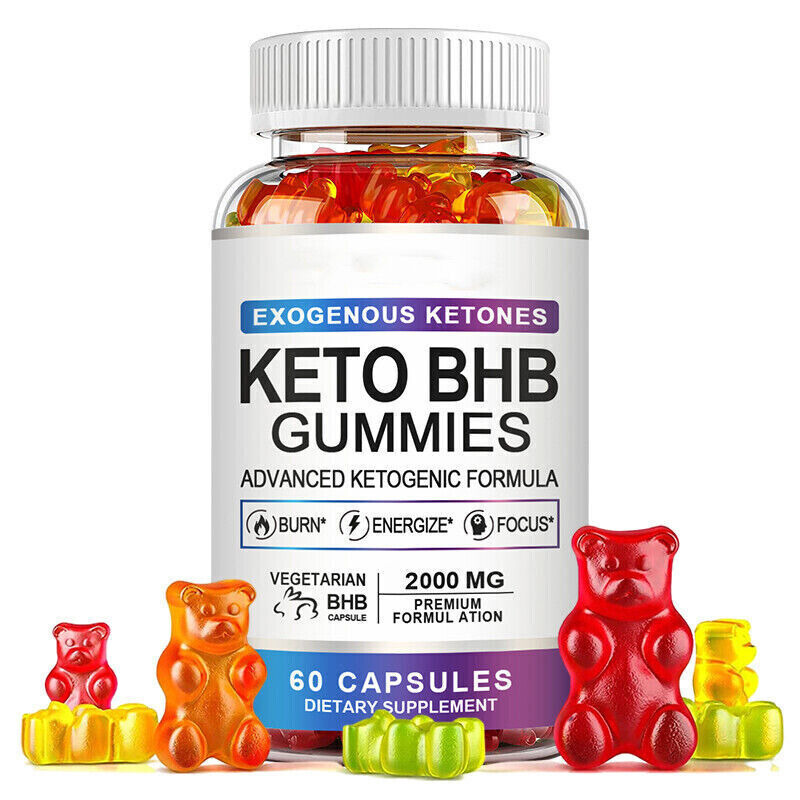 Advanced 60 Keto BHB Gummies For Weight Loss Fat Burner Improve Immunity New Main image