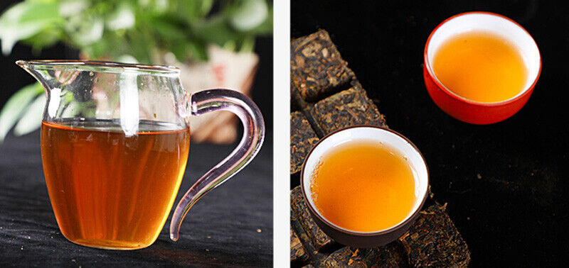 HE ZHUANG CHA China Anhua Baishaxi Instant Dark Tea Shortcut Brick Tea 450g