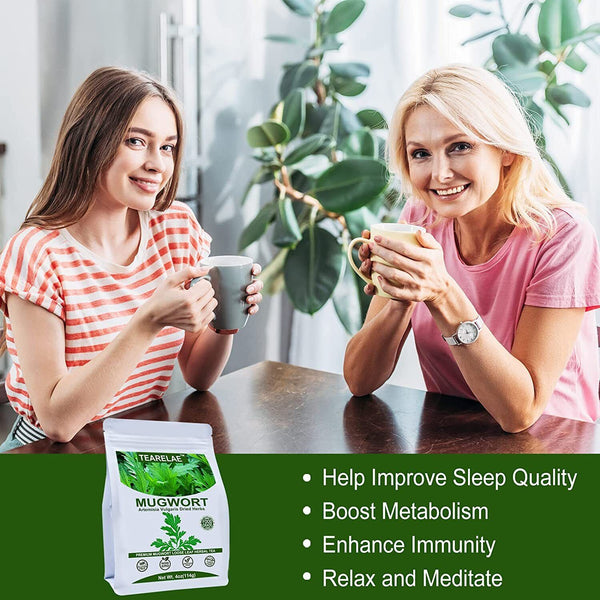 TEARELAE Mugwort Herb Dried Leaves Mugwort Tea - Non-GMO Herbs 114g