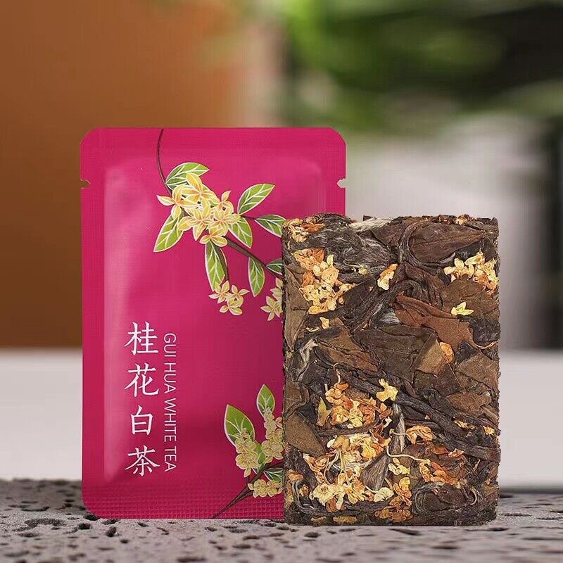 10Pcs Sweet Olive Flower White Tea Top Fuding White Tea Brick Chinese Flower Tea Main image