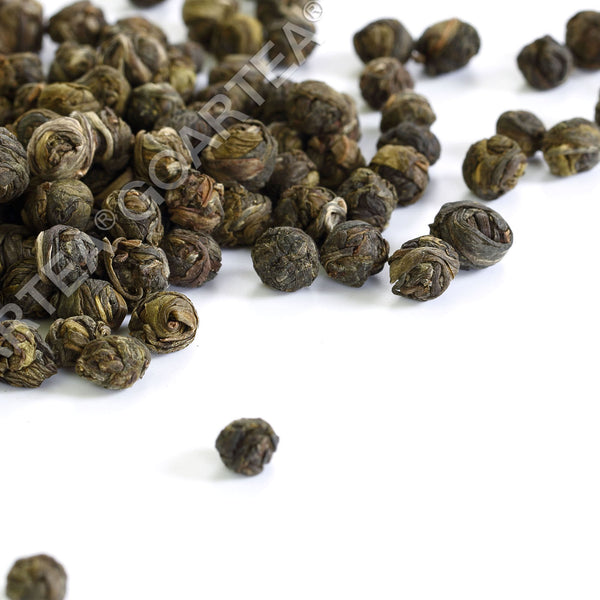 HELLOYOUNG Premium Jasmine Dragon Pearl Loose Leaf Chinese Green Tea Hand Rolled
