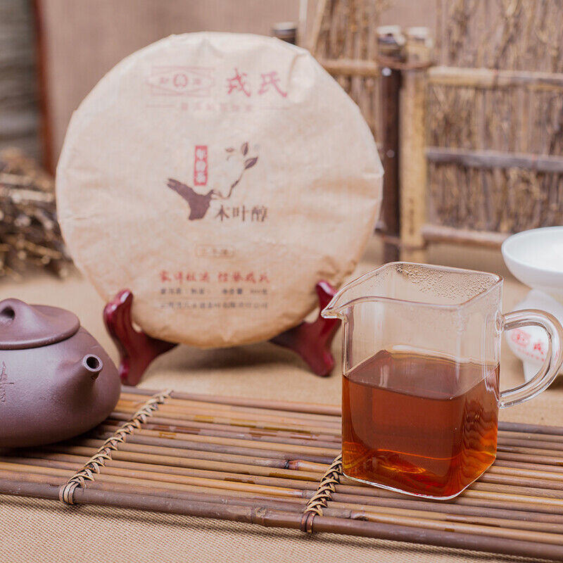 MENGKU Brand Mu Ye Chun Three Years Chen Pu-erh Tea Cake 400g Ripe Puer Tea