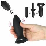 Anal Plug Training Vibrate Men Women Sex Toy Vibrating Butt Plug Set Suction Cup