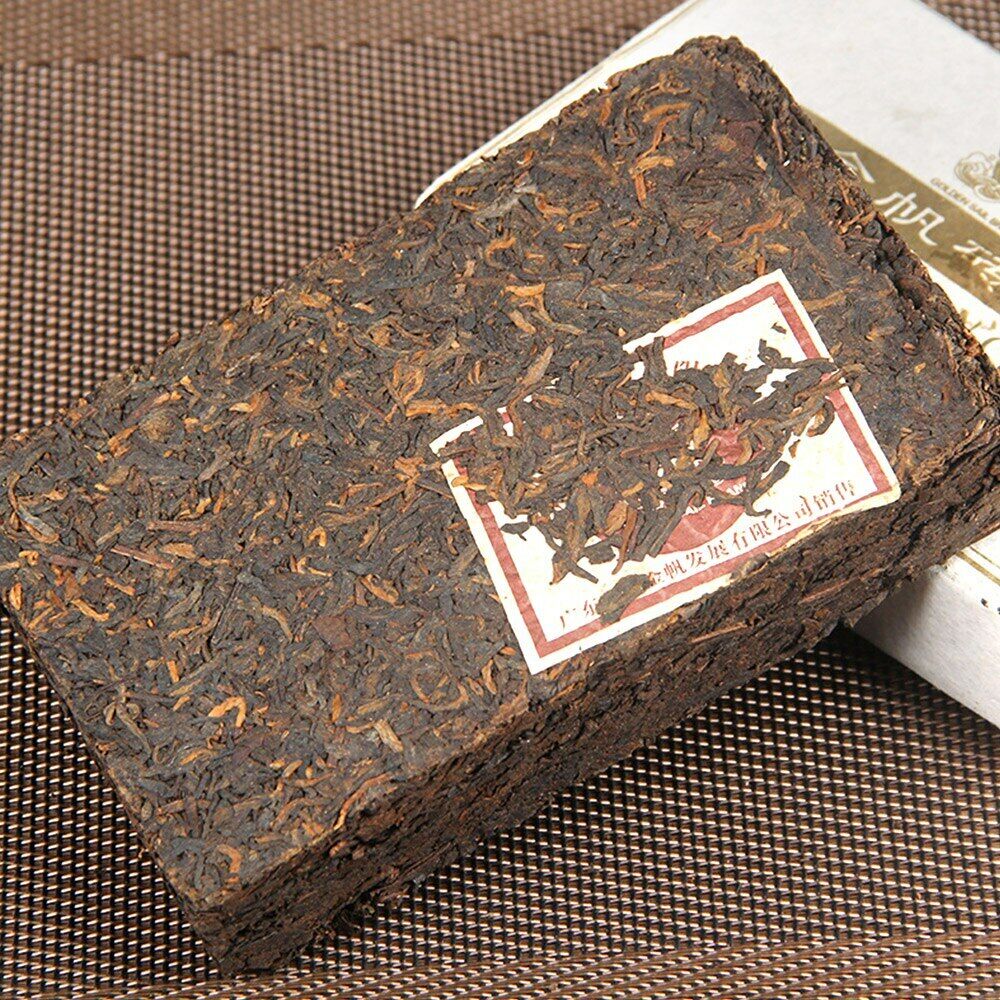 Golden Sail Brick 2852 Ripe Pu er Tea MengHai Charm of Time Shu Puerh 250g