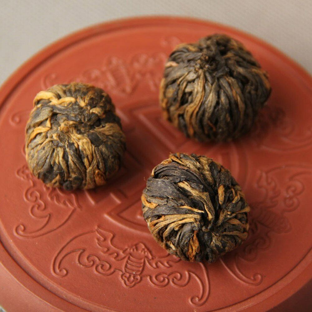 TeaYunnan Black Tea Fengqing Dianhong Handmade Dragon Bal Golden Ball Tea 100g Secondary image