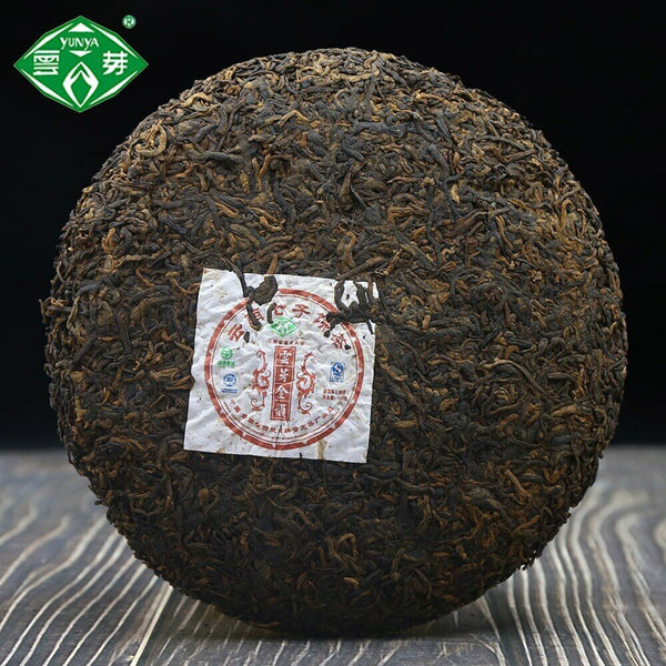 Puwen  Ripe Pu-erh Tea "Yunya Jin Yun" Yun Nan Qi Zi Shu Puer Tea Cake 400g