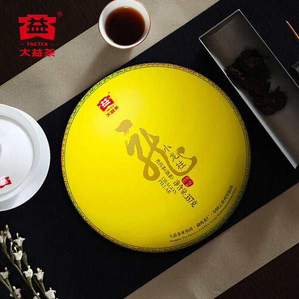 Menghai TAETEA Small DRAGON PILLAR Dayi Tea Gongting Pu-erh Ripe Puer 357g