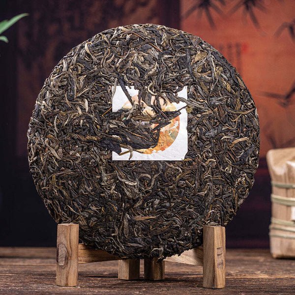 357g Yiwu Mansong Raw Pu-erh Tea Cake Big Tree Spring Green Tea Yunnan Puerh Tea