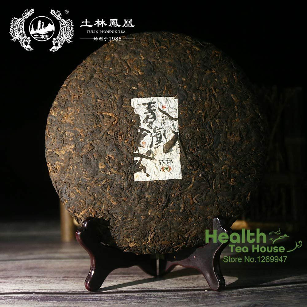 TuLin Phoenix Ripe Puer Tea "China Feng Huang" Shu Puerh Tea 357g
