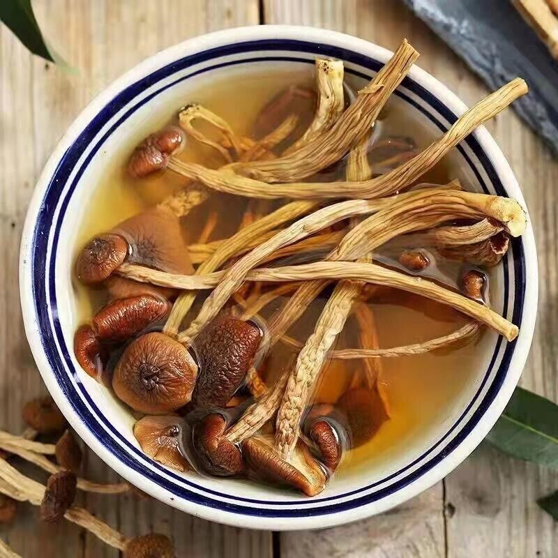 Natural Tea Tree Mushrooms agrocybe cylindracea Dried Mushrooms Kitchen Food 茶树菇