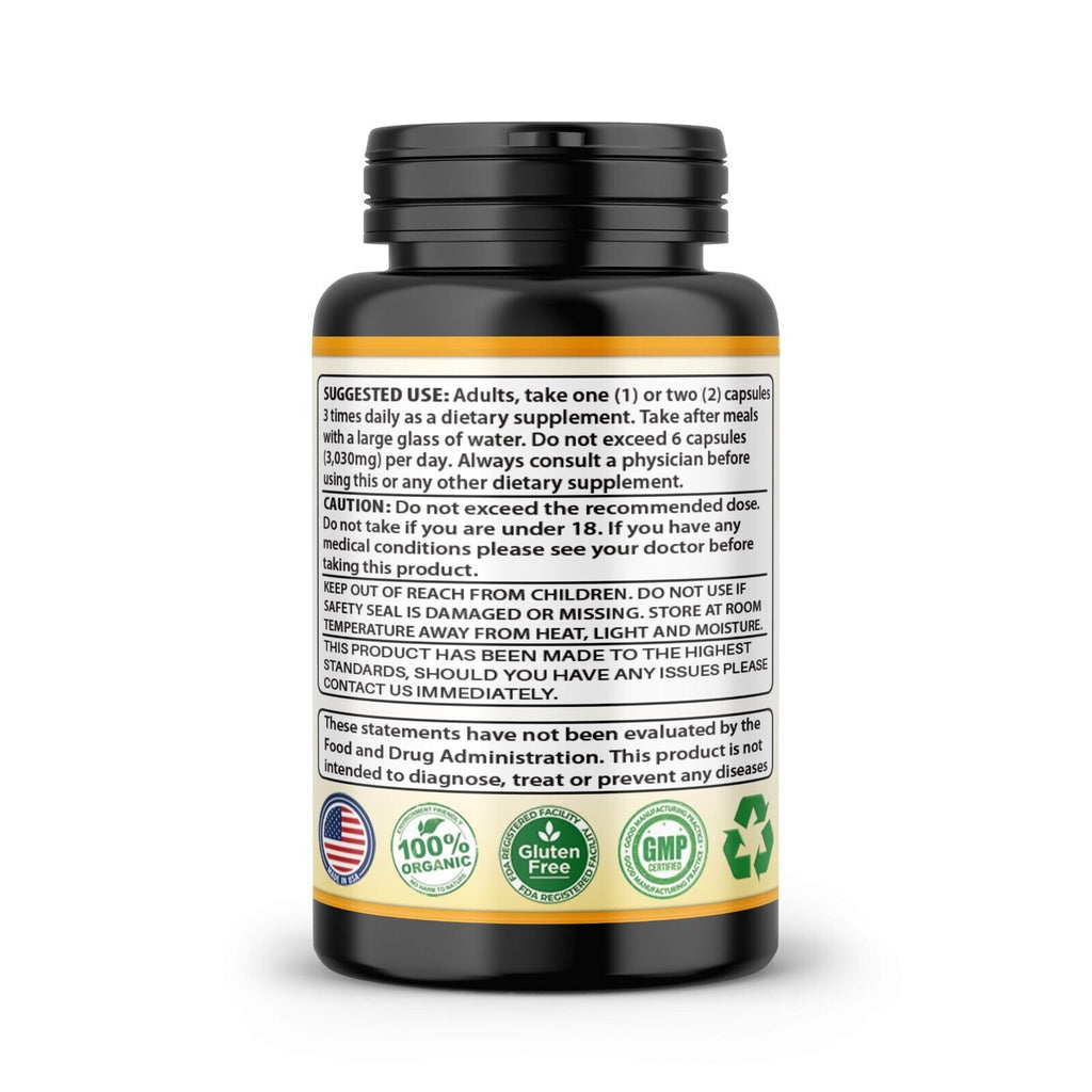 Triple Strength Capsules Turmeric Curcumin with Ginger 120 and Bio pepper 2600mg