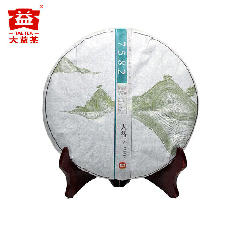 Yunnan Menghai Dayi TAETEA 7582 Classic Raw Pu'er Tea Puerh Tea357g/12.59oz