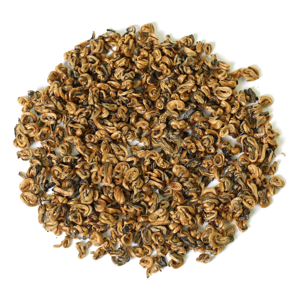 TeaHELLOYOUNG100g Nonpareil Supreme Yunnan Black Tea Dian Hong Snail Golden Bud Tea