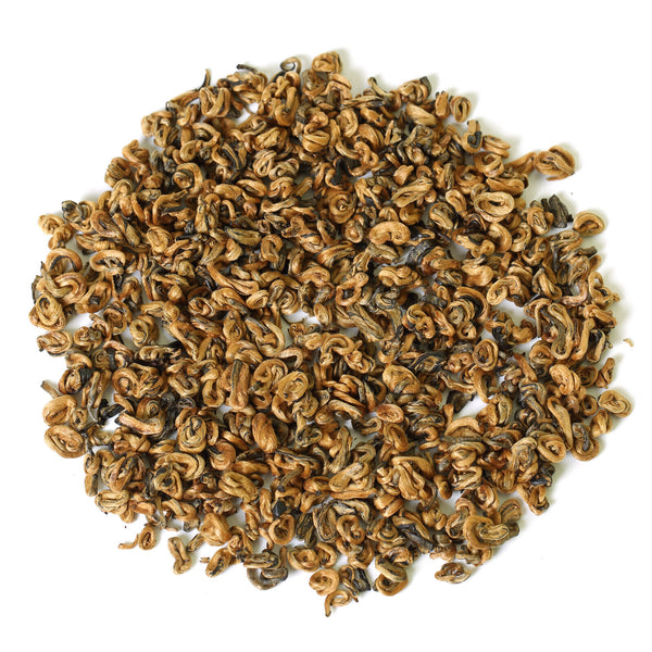 TeaHELLOYOUNG100g Nonpareil Supreme Yunnan Black Tea Dian Hong Snail Golden Bud Tea