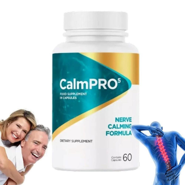 3X CalmPro 5 Nerve Calming Formula, 60 Capsules, CalmPro Neo Nature Formula