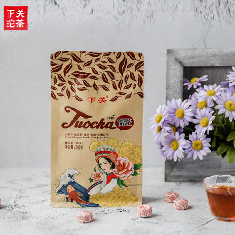 XIAGUAN Tuocha Wei Tuo Pu-erh Tea Mini Tuo Cha Cha Ripe Puer Tea Pu'er Shu 200g