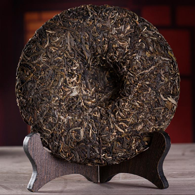 Yiwu Raw Puerh Tea Cake Tianmen Mountain Aobor Pu-erh Shengcha Pu'er Tea 357g