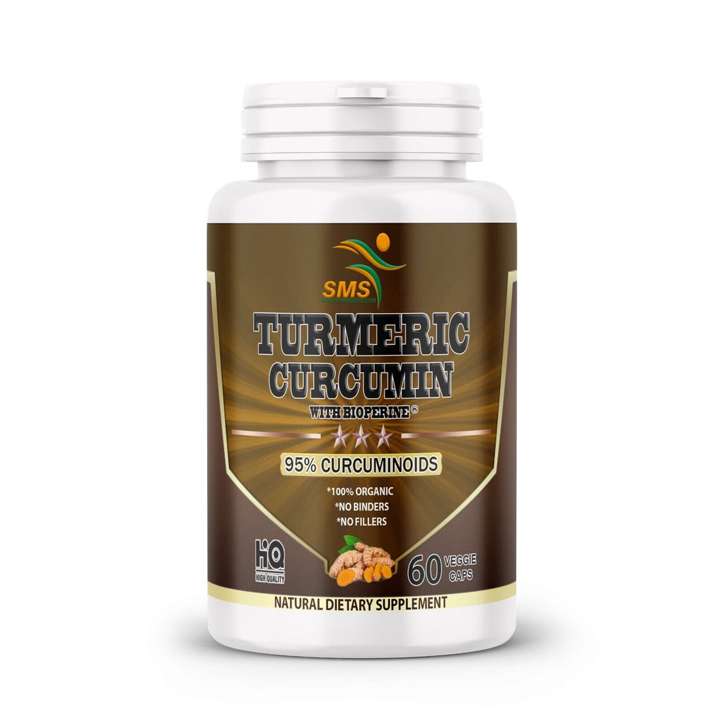 Turmeric Curcumin Potency 95% BioPerine Black Pepper Extract Bone & Joint Health