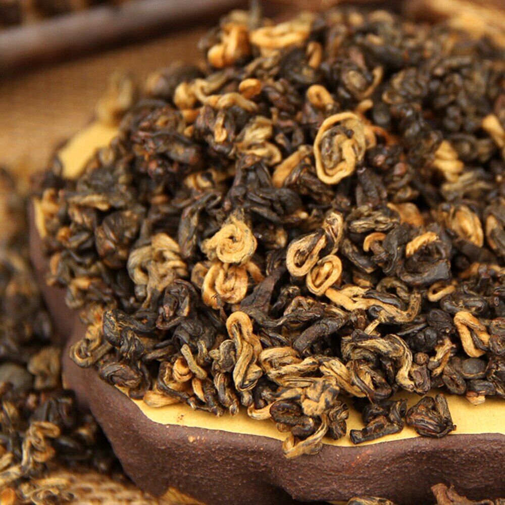TeaYunnan One Bud One Leaf Dianhong Red Spiral Black Tea Red Tea 150g/5.29oz