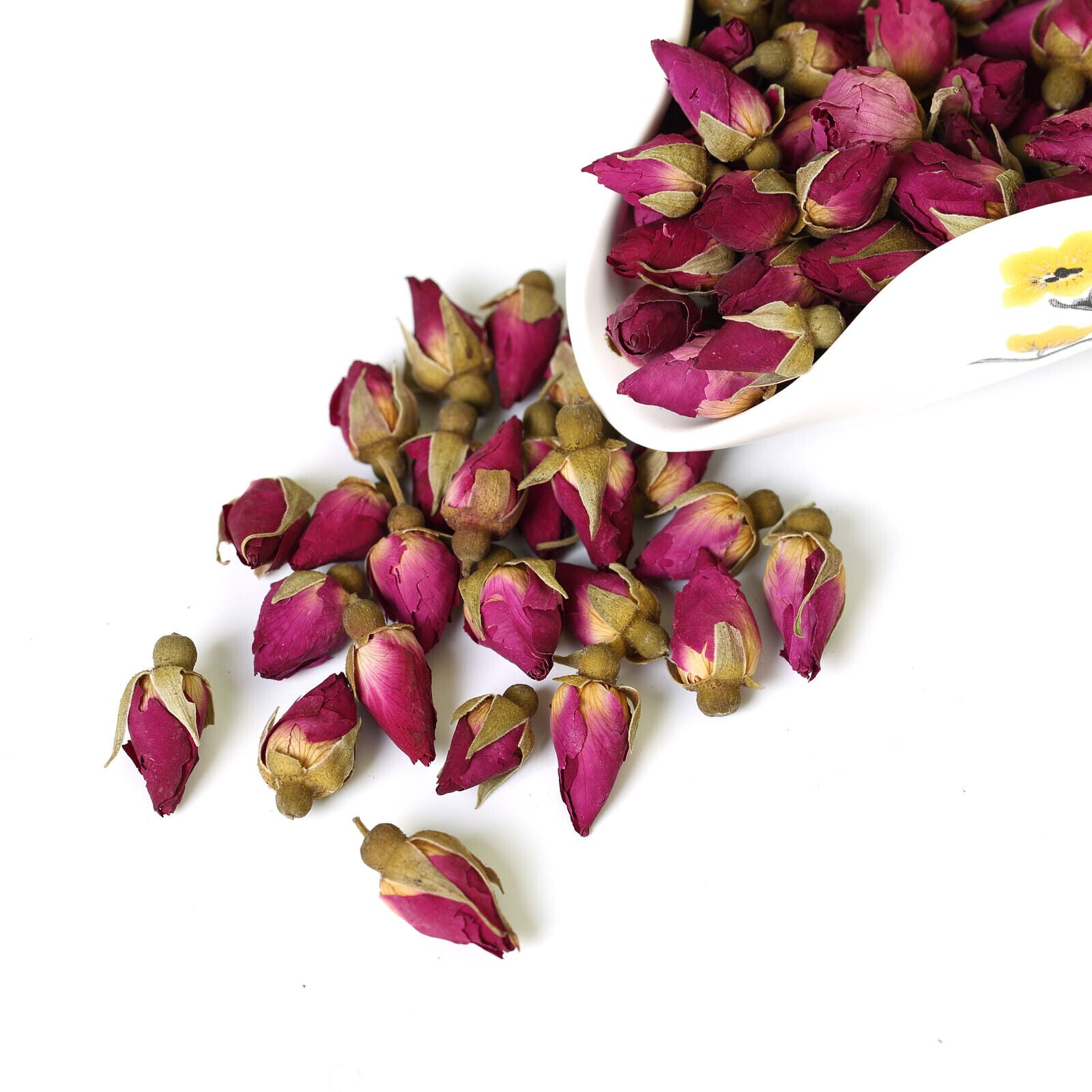 HELLOYOUNG Natural Red Rose Bud Dried Edible Petal Flower Flora Herbal Tea