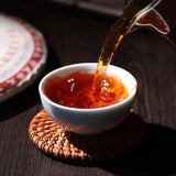 357g Laobanzhang Puerh Ripe Tea Cake Yunnan Menghai Pu-erh Cooked Tea Black Tea