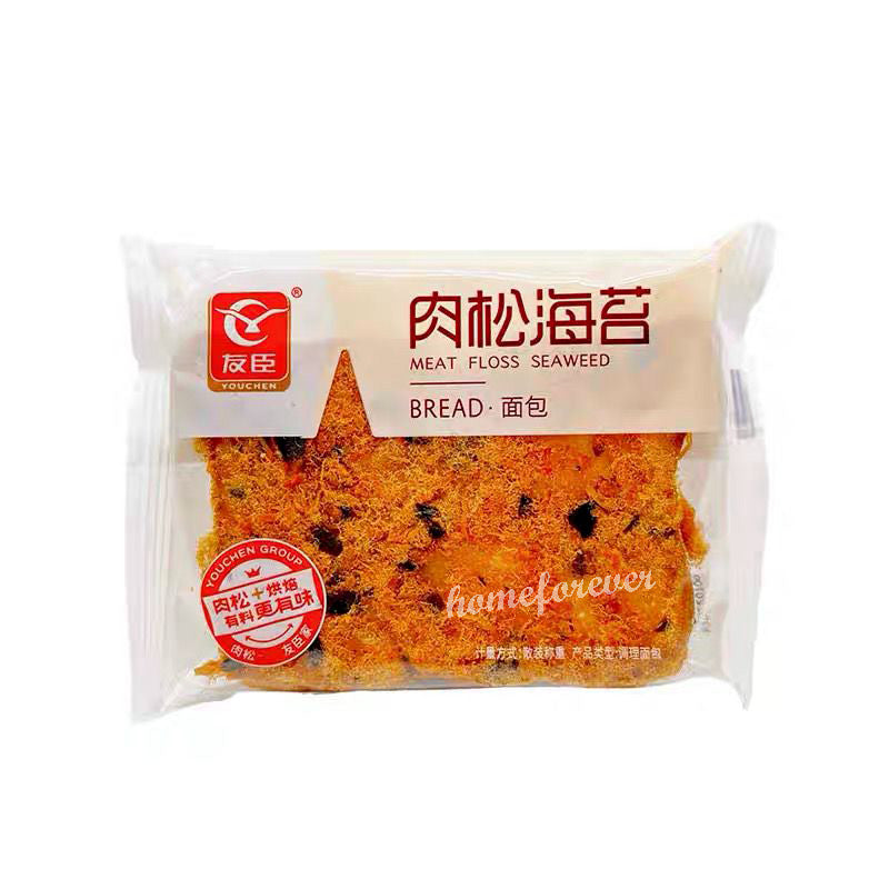 Youchen Meat Floss Seaweed Toast Breads 1000g Chinese Food 中国零食友臣肉松海苔吐司乳酪手撕面包