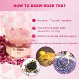 FullChea Dried Rose Petals 29g Edible Flowers Real Rose Petals