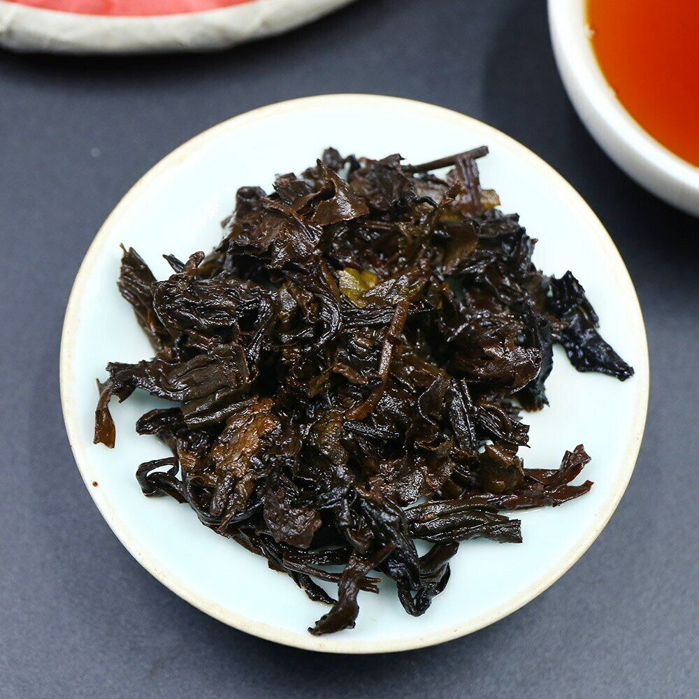 Yr Ripe Puerh Tea Ban Zhang Shu Cha Sheng Puer Tea 200g