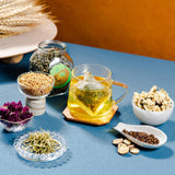 Natural Healthy Tea Fat FlowTea日式脂流茶 5g*30小袋荷叶茶排油枸杞菊花决明子大麦桑叶甘草茶包 清脂j减油茶解腻 喝出轻盈体态