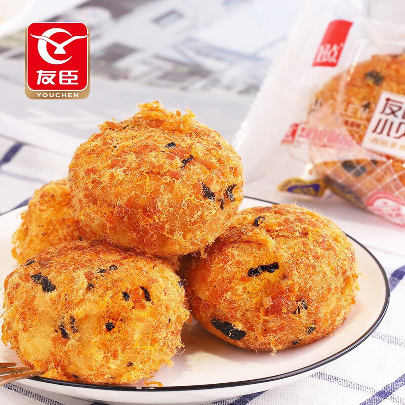 Youchen Meat Floss Seaweed Cakes Chinese Snack 友臣肉松小贝 点心面包零食 500g