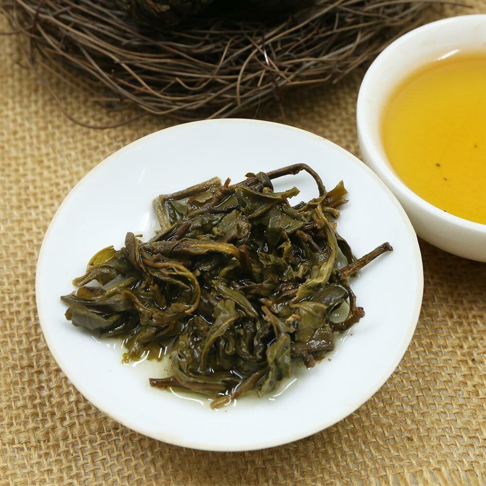 Shen Puer Hand Made Dragon Pearl Yiwu Old Tree Materials Raw Puerh Tuocha