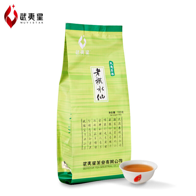 Wuyi Star Wuyi Lao Cong Shui Xian Oolong China Fujian Rock Tea Yan Cha 100g Bag