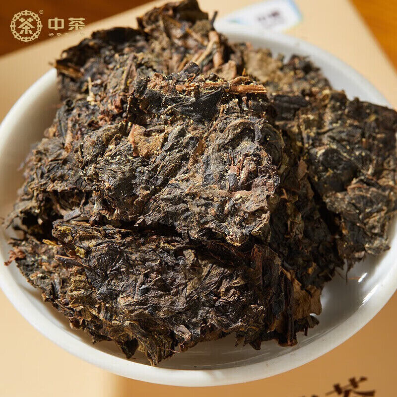 TeaCOFCO Anhua Dark Black Tea Jinhua Fu Cha Tea Three Year Old Fu Brick Tea 350g