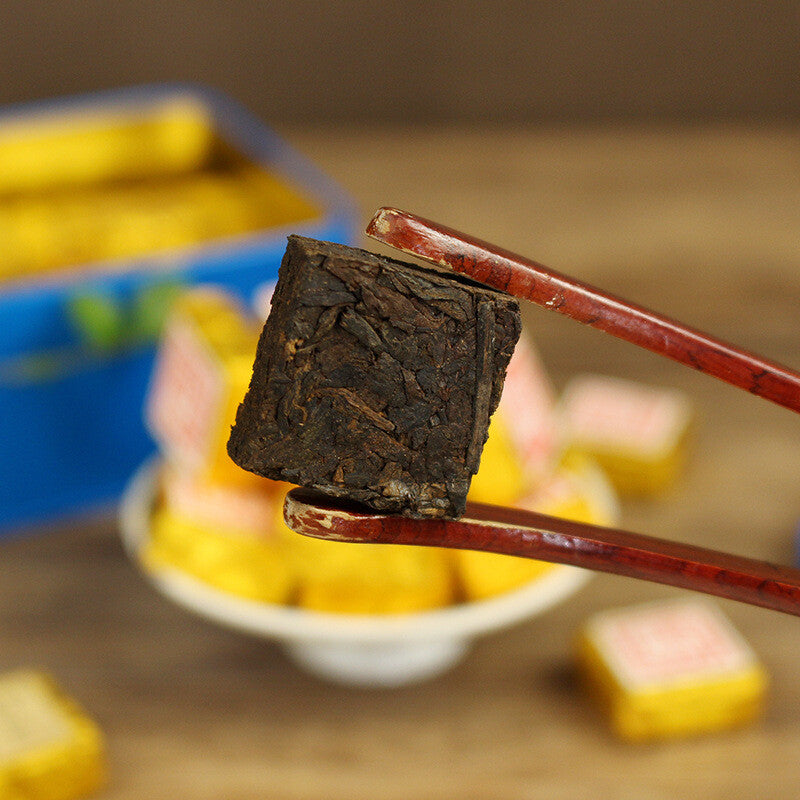 Yunnan 'Jia' Word 2003 Chinese Pu-erh Old Ripe Puer Pu'er Tea Brick Mini Puerh Main image