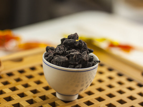 Dried Fruit Healthy Tea Dry Dark Smoked Plum Ebony Fruit Herbal Tea