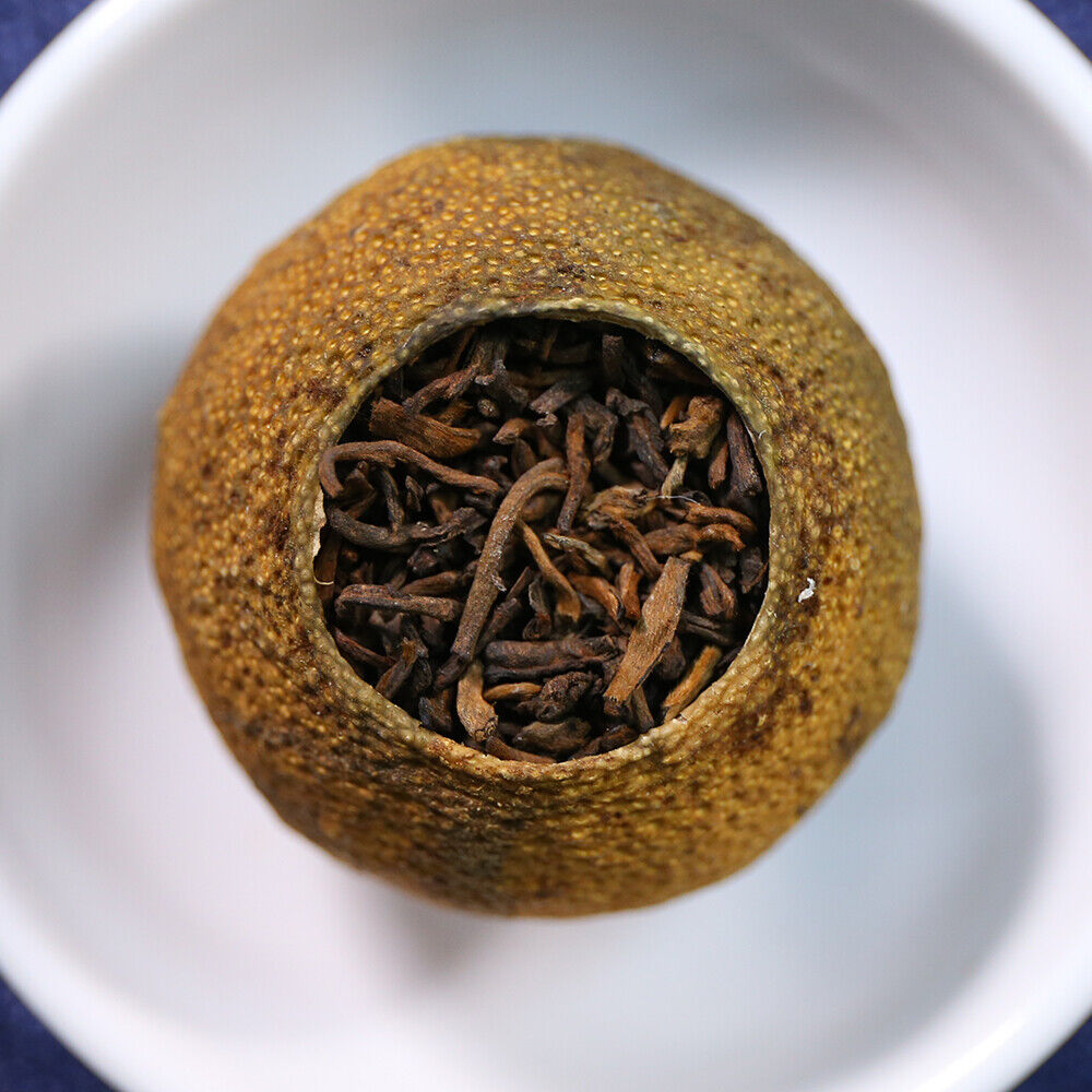 Guangdong Xinhui Mandarine Puer Ripe Tea Little Green Mandarine Shu Puer