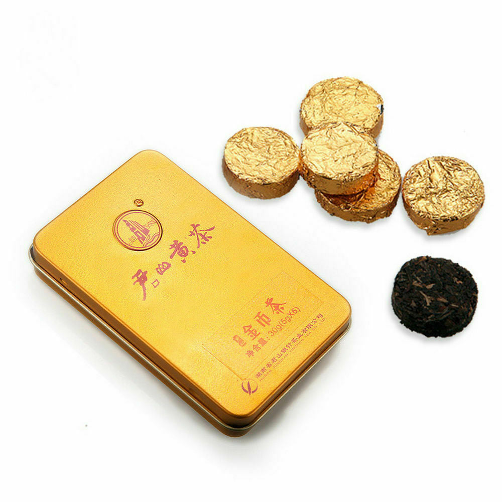 30g Box Hunan Junshan Huang Cha Jun Shan China Yellow Tea Mini Gold Coin Cake Main image