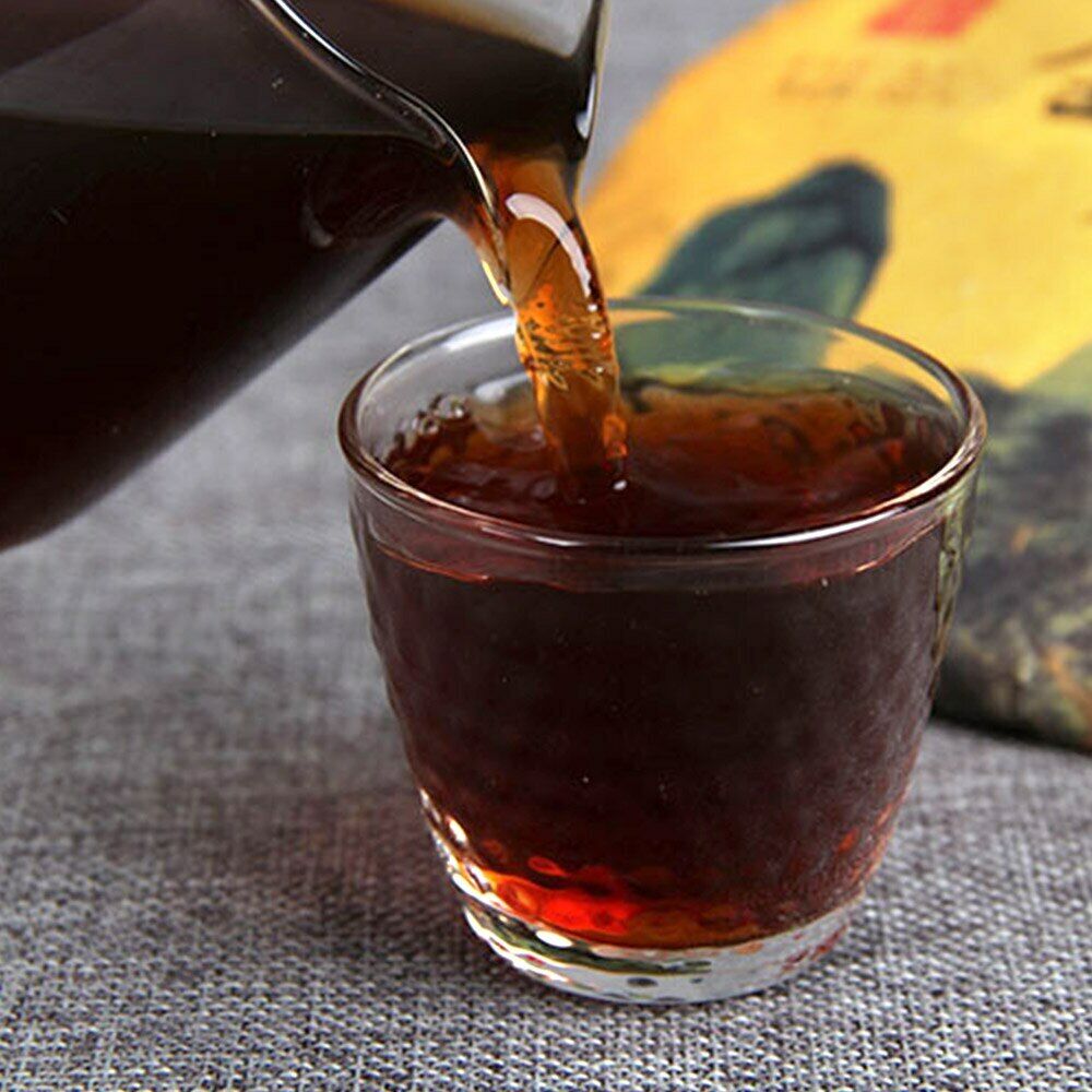 Old Tree Pure Material Ripe Puerh Tea Iceland Golden Bud Shu Puer Tea 357g