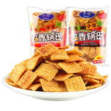 210g*3bags various flavors of Xiaomi bean flavored rice crust snacks 小米豆香锅巴粗粮脆